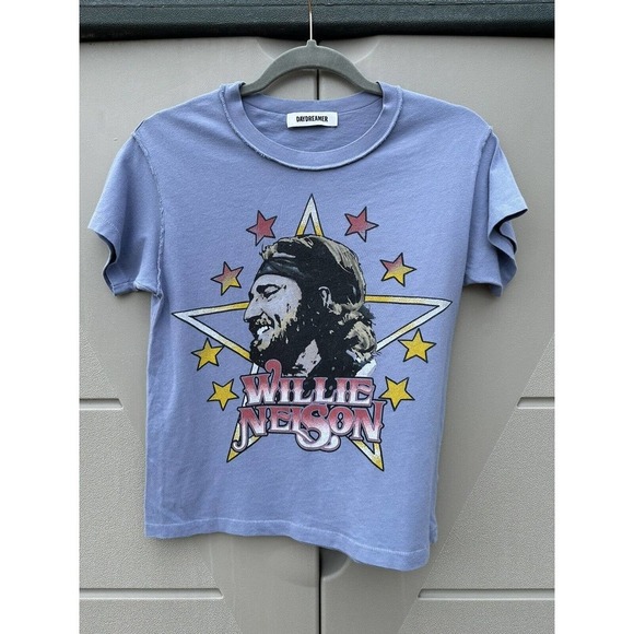 DAYDREAMER WILLIE NELSON IN STARS REVERSE GF TEE SZ XS - Picture 4 of 14